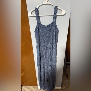 Blue Floral Jumpsuit